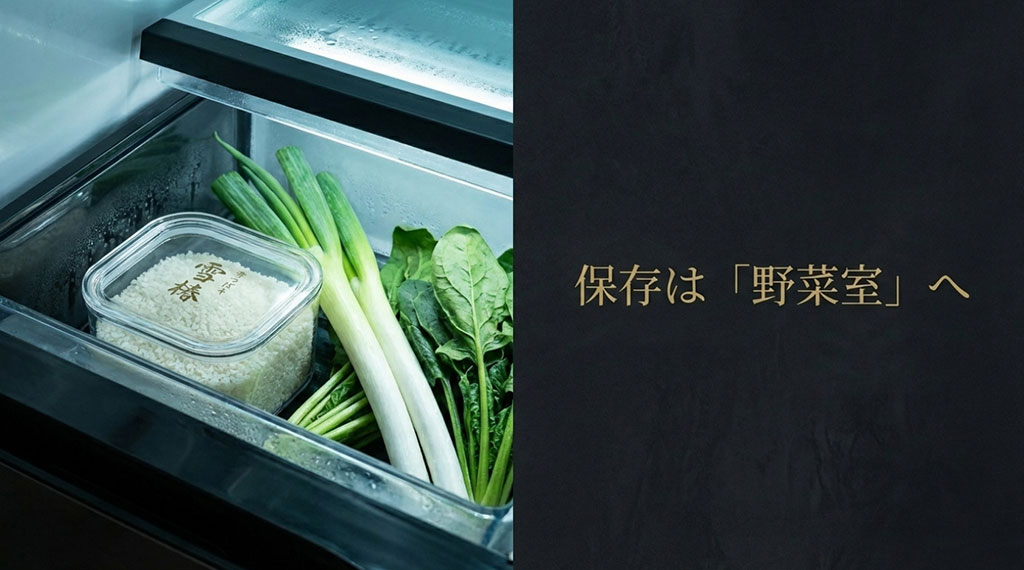 お米の鮮度を守るための野菜室での保存方法の推奨